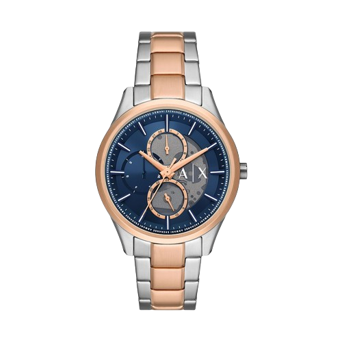 ARMANI EXCHANGE 腕時計 Armani Exchange AX1874 42mm Blue Dial Two Tone Stainless Steel