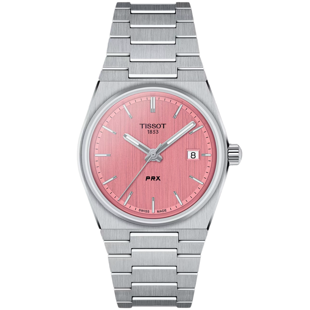 Tissot PRX T1372101133100 (35mm) Pink Dial / Stainless Steel Bracelet Dial Unisex Watch