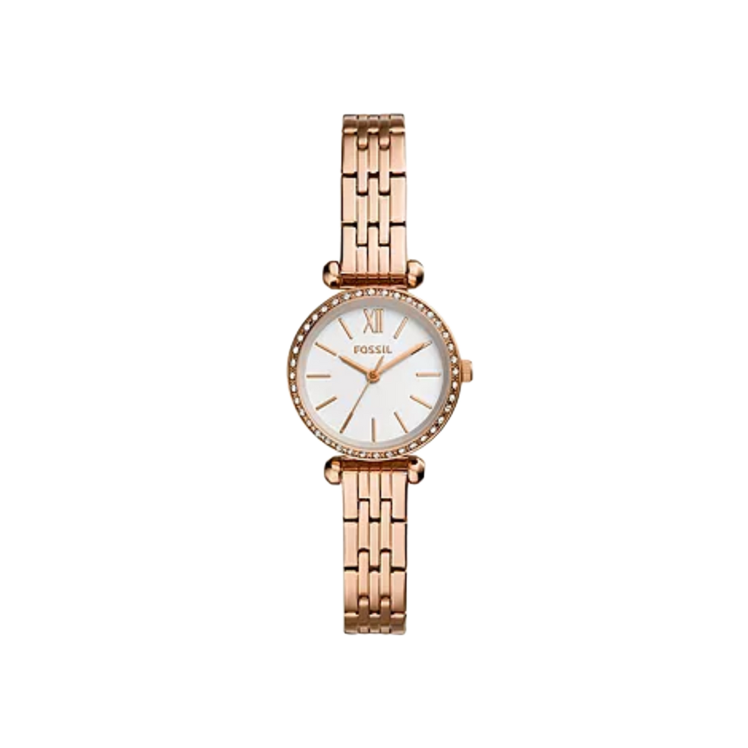 Fossil Tillie BQ3502 Mini Three-Hand Rose Gold-Tone Stainless Steel Women's Watch