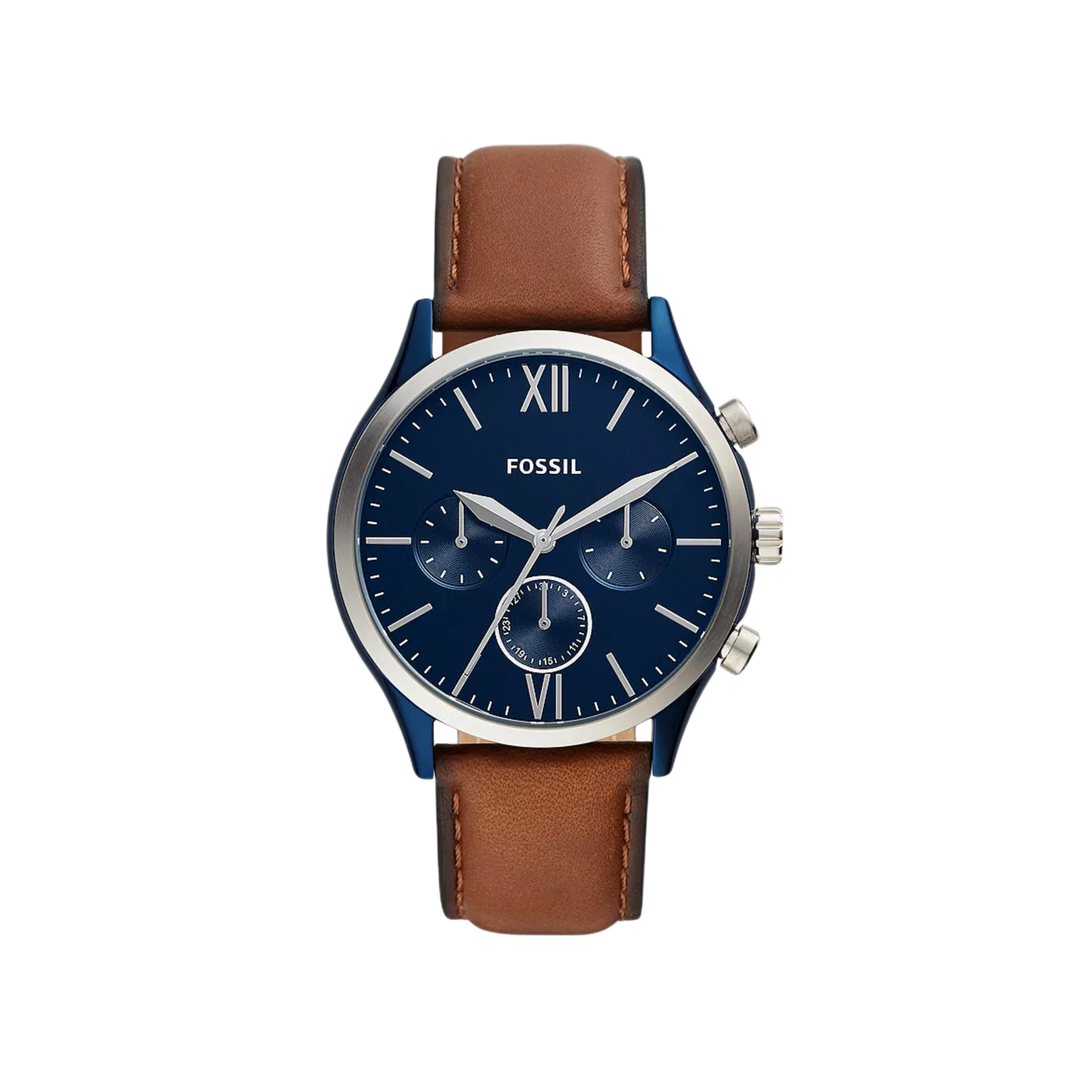 Fossil BQ2402 Fenmore Multifunction Luggage Leather Mens Watch