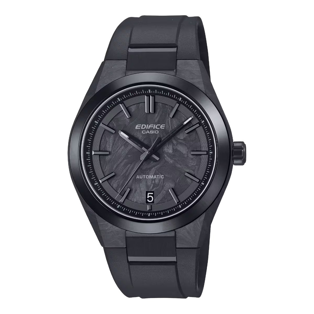 Casio Edifice EFK-100 Series Mechanical (40mm) EFK-100XPB-1AER Forged Carbon Dial / Black Rubber Strap
Men’s Watch