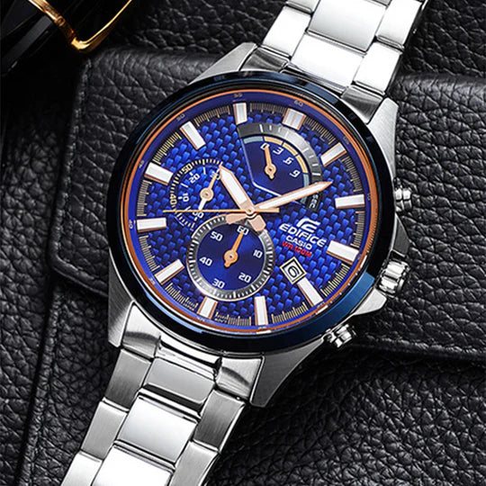 Casio EFV-530DB-2A.G Edifice Chronograph Stainless Steel Mens Watch