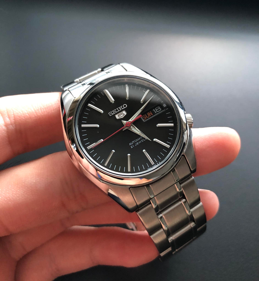Seiko 5 SNKL45K1 Automatic 21 Jewels Black Dial Men's Watch