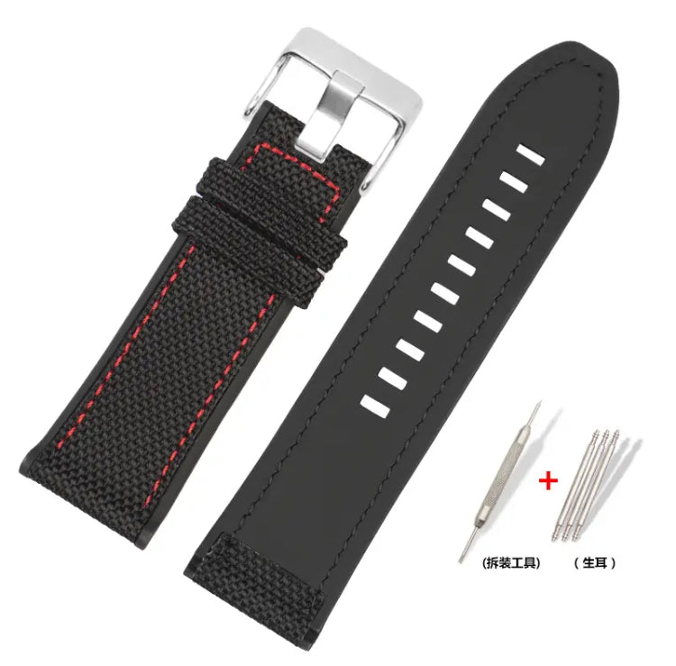DIESEL Dz4500 Dz4506 DZ7420 DZ4318 Canvas Silicone Watchband Men's 24 26mm 28mm Nylon Watch Strap