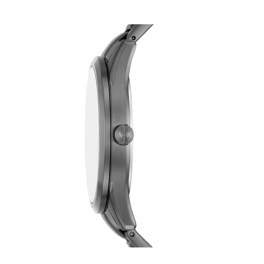 Armani Exchange AX1877 42mm Silver Dial Gunmetal Stainless Steel Bracelet Men's Watch