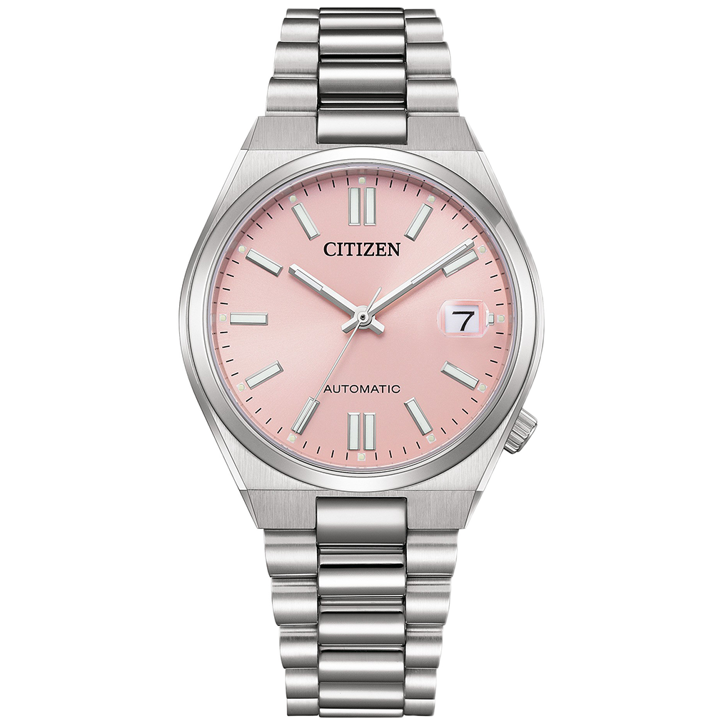 Citizen Tsuyosa Automatic ‘New’ (37mm) NJ0200-50Z Sunray Pastel Pink Dial / Stainless Steel Bracelet Automatic Men’s and Women’s Watch