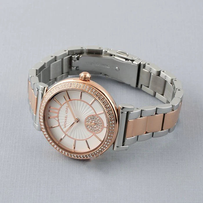 Michael Kors Abbey MK4616 Three Hand Two Tone Stainless Steel Women's Watch