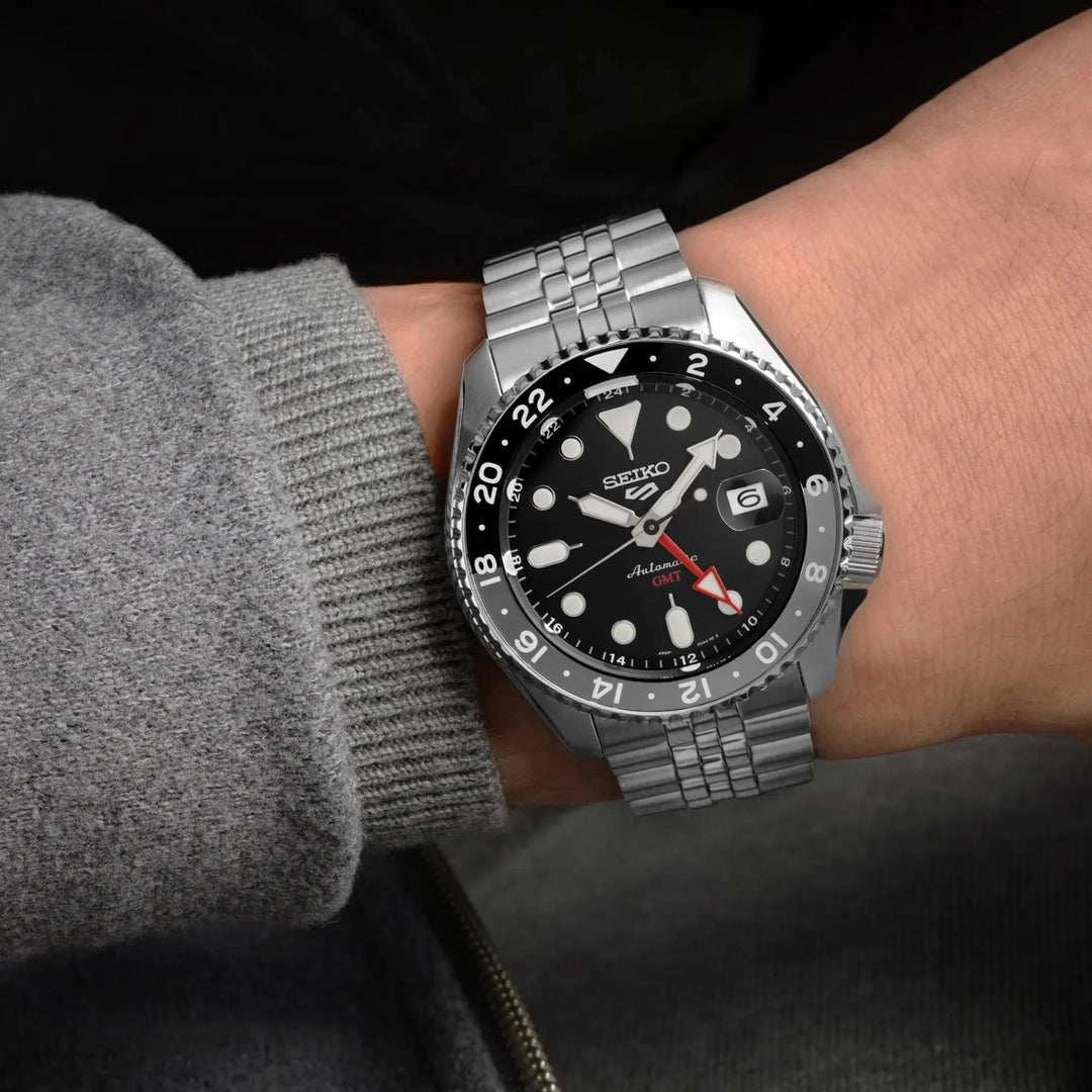 Seiko 5 Sports Automatic SSK001K1 Sports Style GMT 'Black Grape 5KX' 'SKX Re-Interpretation' Men’s Watch