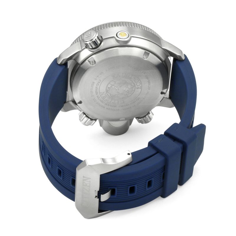 Citizen BN2038-01L Promaster Aqualand Eco-Drive Blue Rubber Strap Men’s Watch