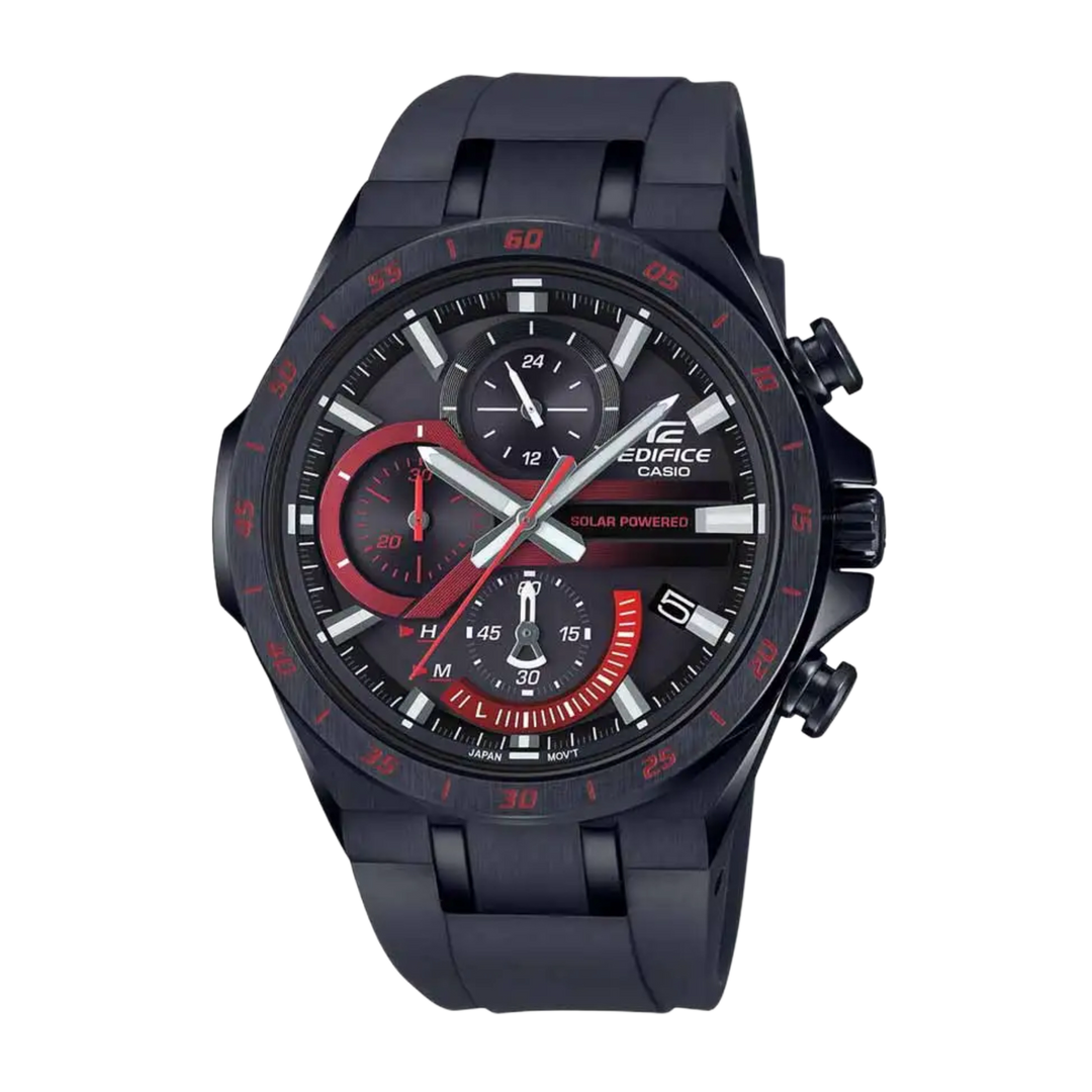 Casio Edifice EQS-920PB-1AV Solar Chronograph with Battery Level Indicator Men's Watch