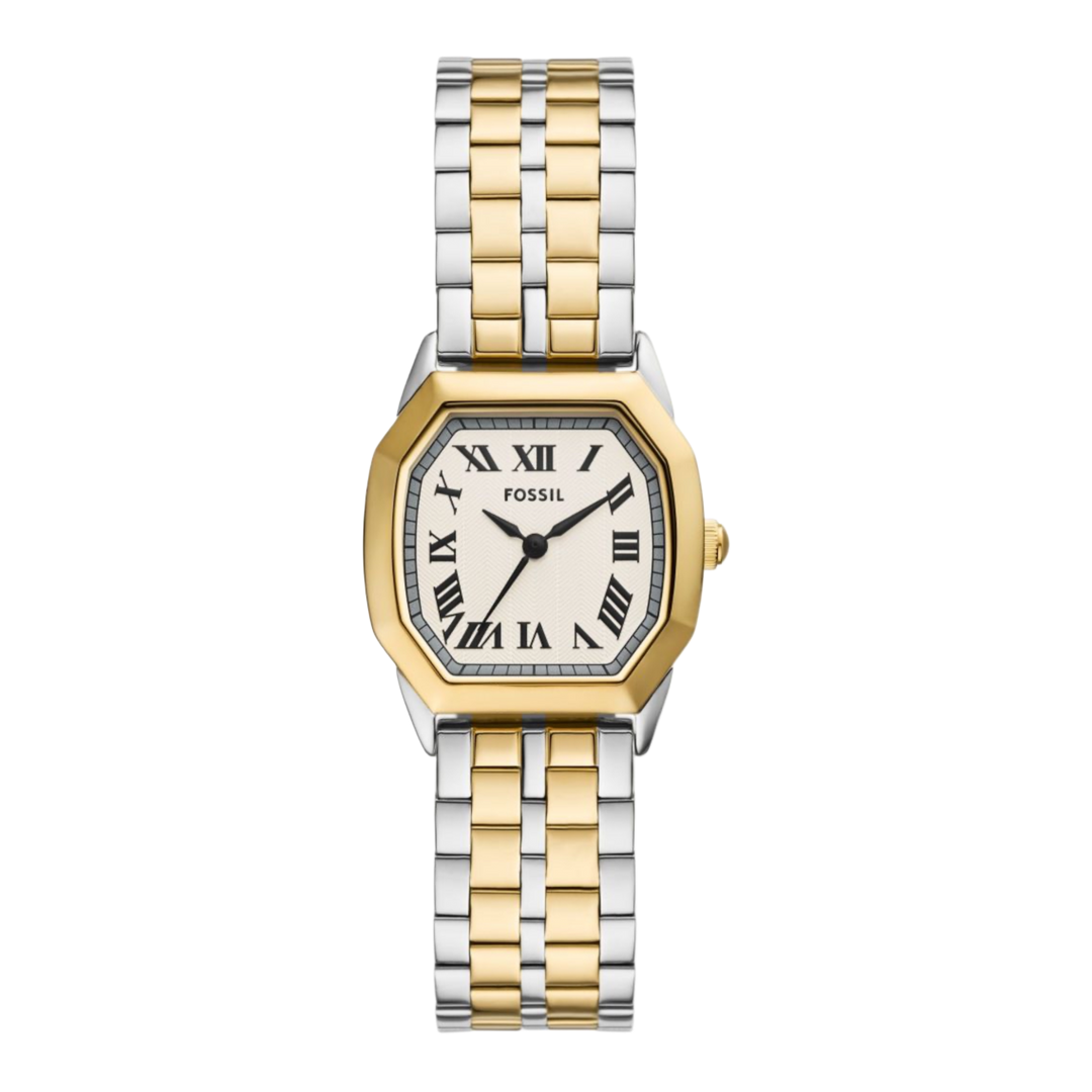 Fossil ES5362 Harlow (27mm) Cream Dial / Two-Tone Stainless Steel Bracelet Women's Watch