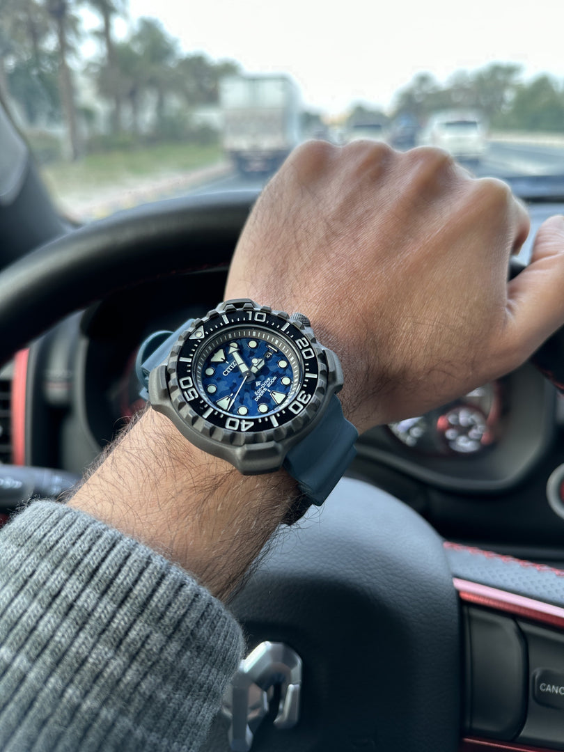 Citizen BN0227-09L Eco-Drive Promaster WR200 Blue Silicone Strap Men's Watch