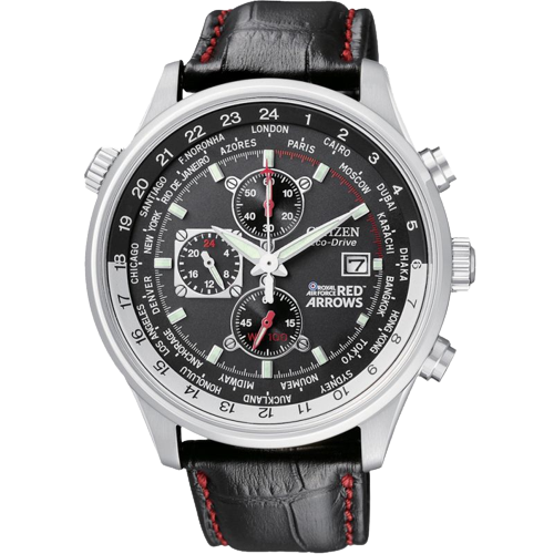 Citizen CA0080-03E Red Arrows Chronograph Leather Strap Men’s Watch