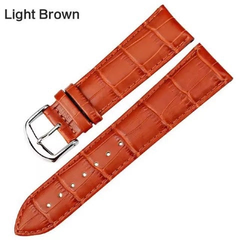 Maikes Croc Style Genuine Leather Replacement watch strap