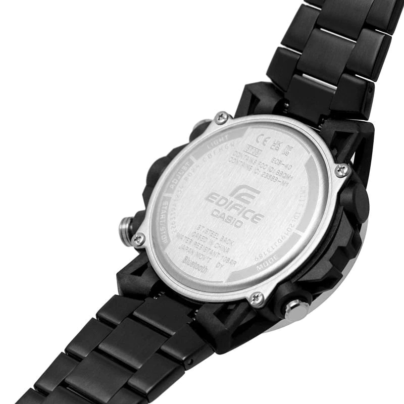 Casio ECB-40DC-1AEF Edifice Sospensione Black Stainless Steel Bracelet Men's Watch - mzwatcheslk srilanka