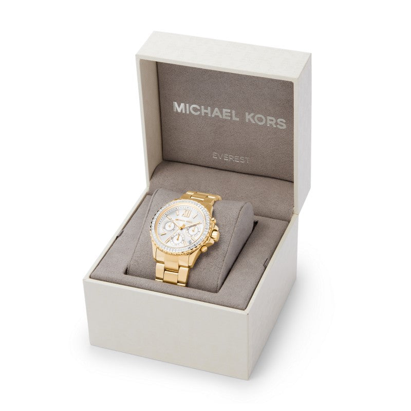 Michael Kors Everest MK7212 Gold Toned Chronograph Women's Watch