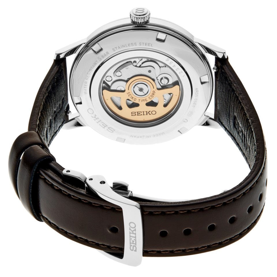 Seiko Presage Star Bar ‘Purple Sunset’ Cocktail Time Limited (9000 pieces Worldwide) Edition (40.5mm) Purple Dial / Brown Leather SRPK75J1 Men's Watch