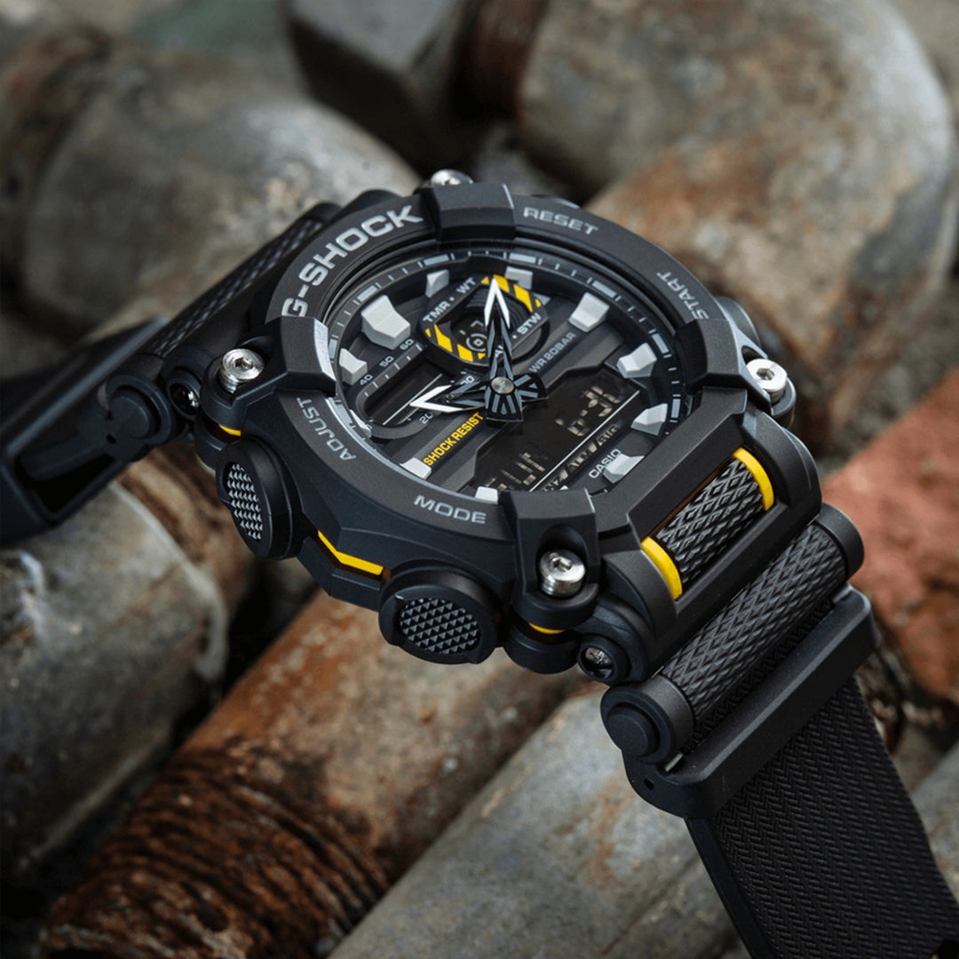 Casio G-SHOCK GA-900-1AER | Heavy Duty | World Time | Black Resin Men’s Watch