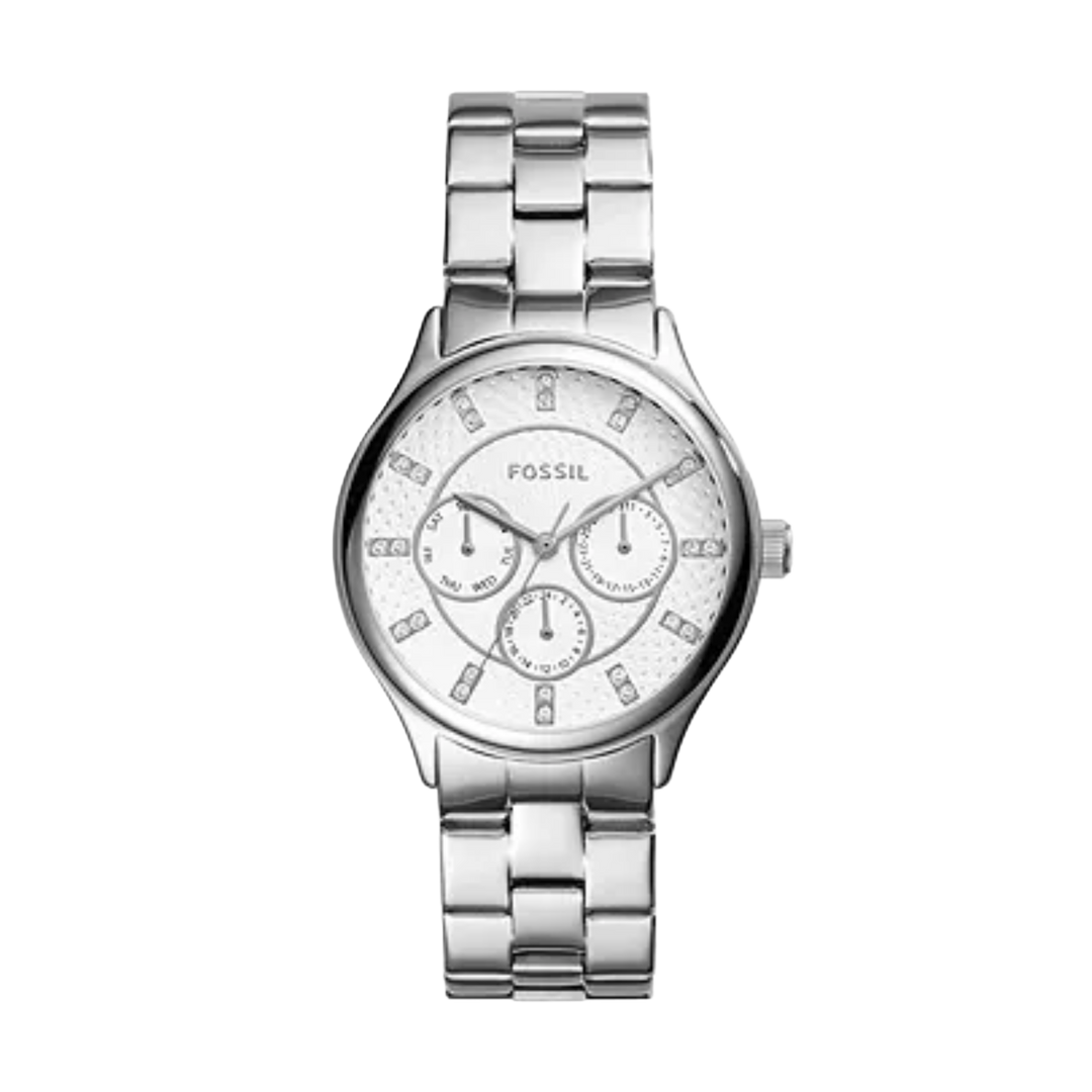 Fossil BQ1560 Modern Sophisticate Textured Dial Multifunction Stainless Steel Women's Watch