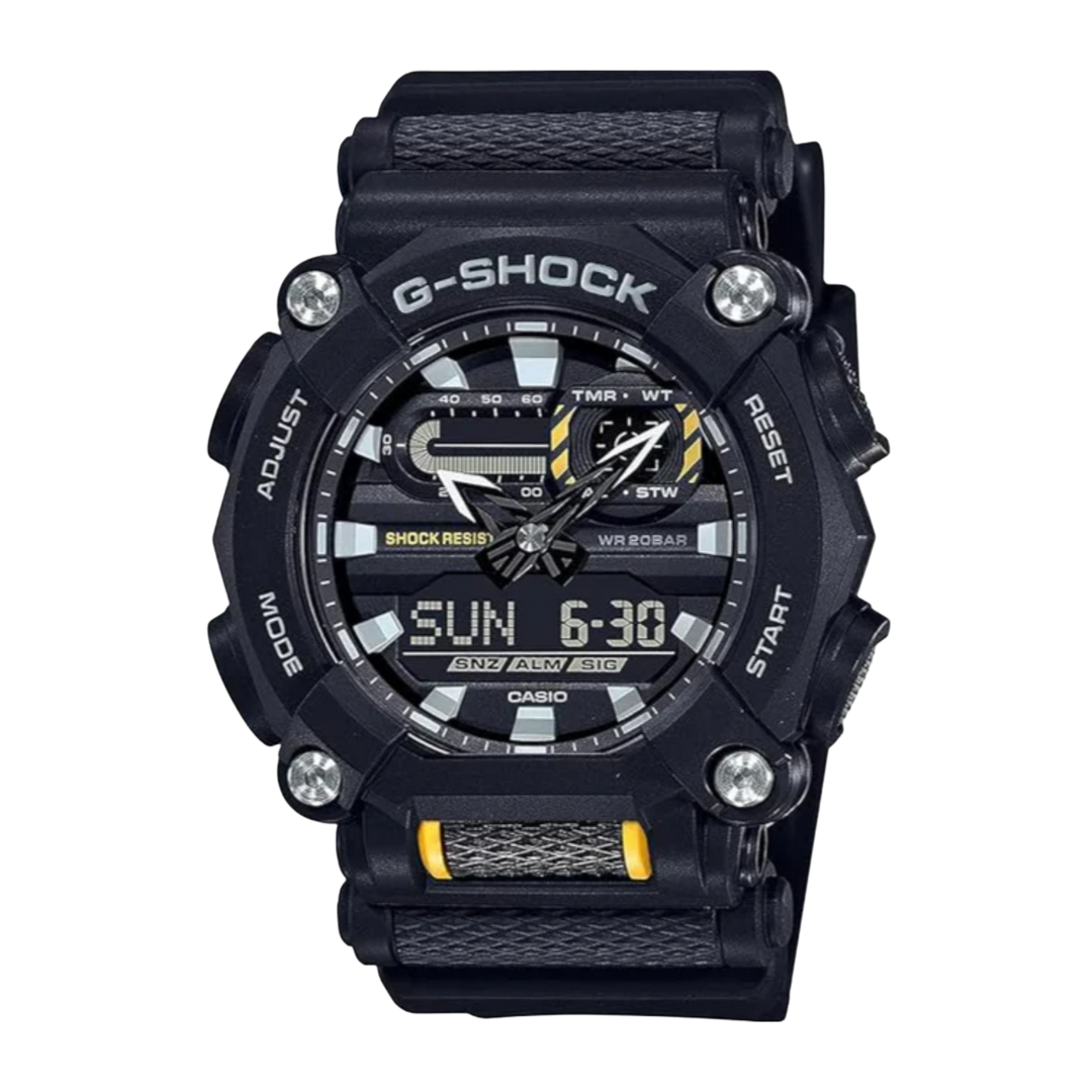 Casio G-SHOCK GA-900-1AER | Heavy Duty | World Time | Black Resin Men’s Watch