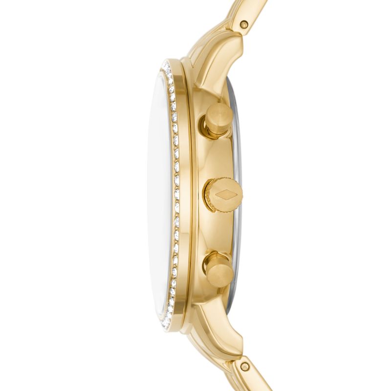 Fossil ES5219 Neutra Gold Chronograph Dial Gold Stainless Steel Bracelet Women's Watch