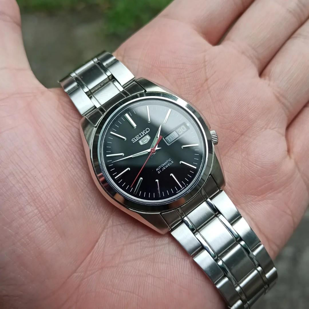 Seiko 5 SNKL45K1 Automatic 21 Jewels Black Dial Men's Watch