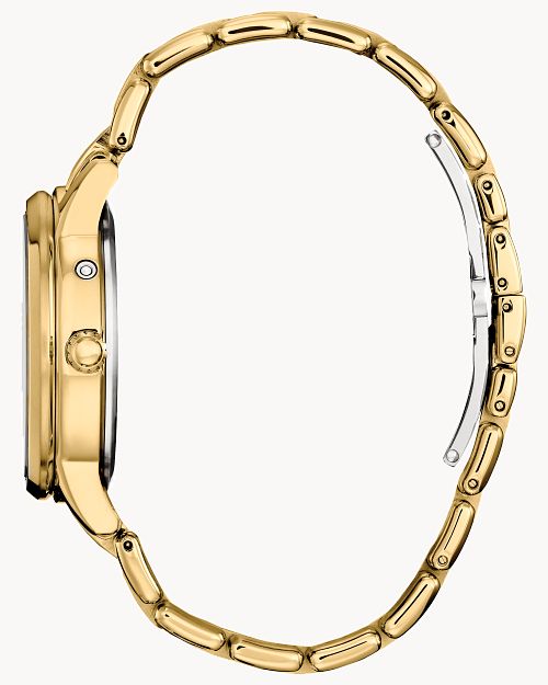 Citizen FD0002-57D Moonphase Eco Drive 36.5mm Mother of Pearl Dial Gold Stainless Steel Bracelet Women’s Watch