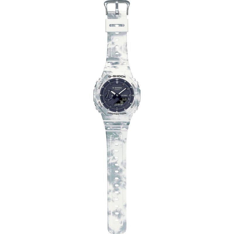 Casio GA-2100GC-7AER G-Shock Frozen Forest Extra Bezel and Strap Set Black Dial Men's Watch