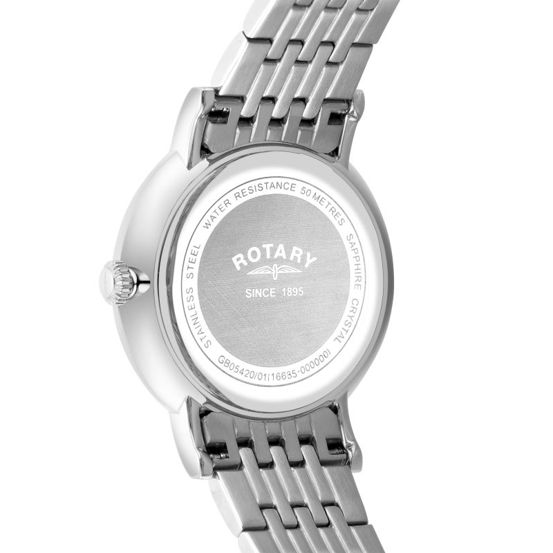 Rotary GB05420/01 Windsor Stainless Steel Bracelet Men's Watch
