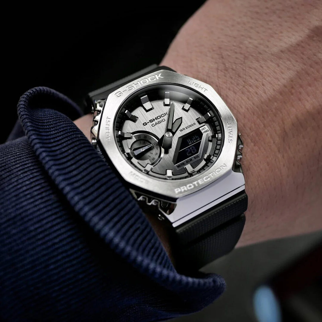 Casio G-Shock GM-2100-1AER Metal Covered Stainless Steel Case Bio Resin Strap Men's Watch