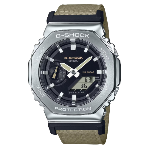 Casio GM-2100C-5ADR G Shock Analog Digital Nylon Strap Men's Watch