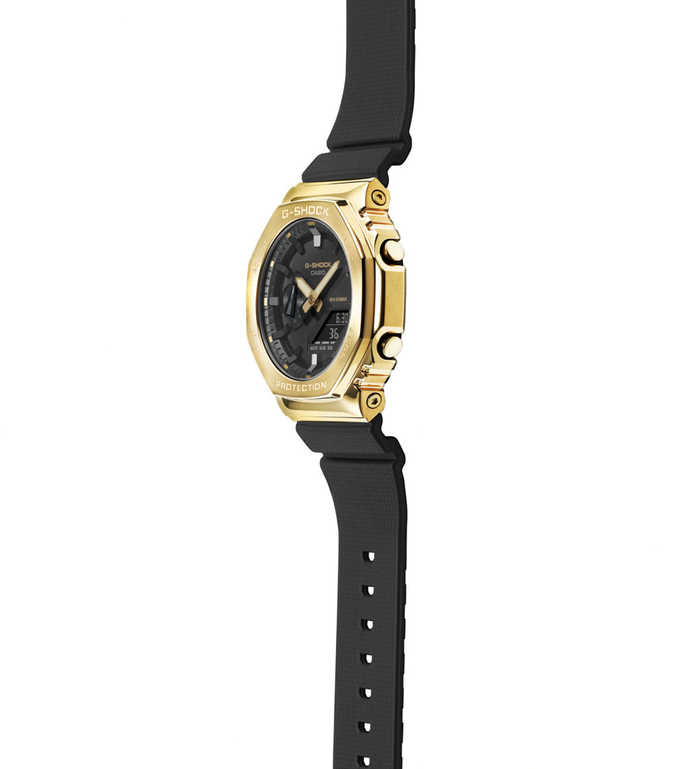 Casio GM-2100G-1A9ER G-Shock Gold Case Black Strap Men's Watch