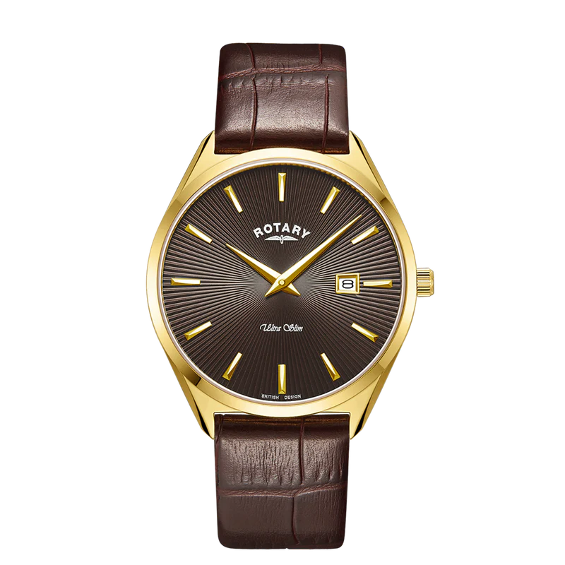 Rotary LS08013/03 Ultra Slim Women's Gold Leather Women's Watch