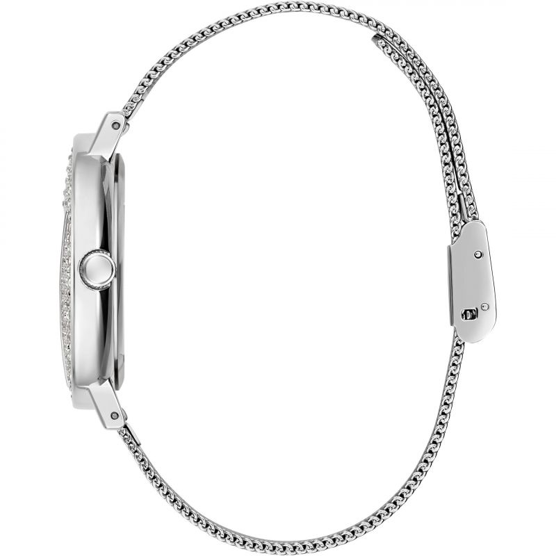 Guess GW0477L1 Iconic Crystal Set Dial Steel Mesh Bracelet Women's Watch