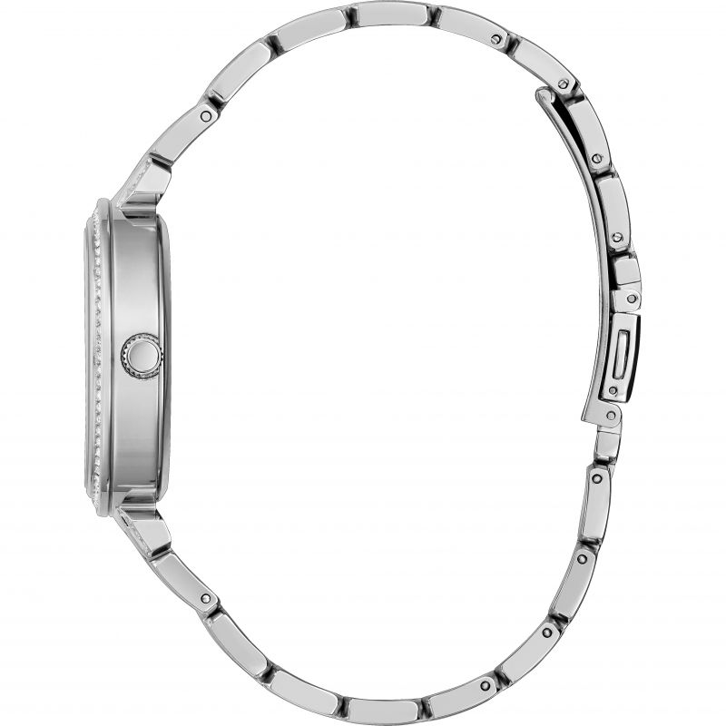 Guess GW0528L1 Silver Crystal Flower Dial Stainless Steel Bracelet Women's Watch