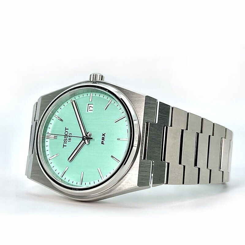 Tissot PRX T1374101109101 Green Dial Stainless Tiffany Dial Men's