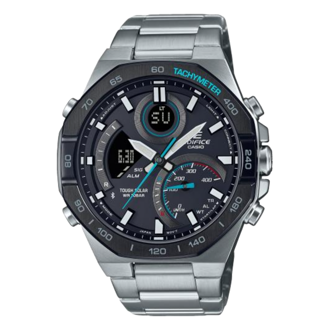 Casio Edifice Solar Bluetooth Chronograph ECB-950DB-1ADF Stainless Steel Bracelet Men's Watch