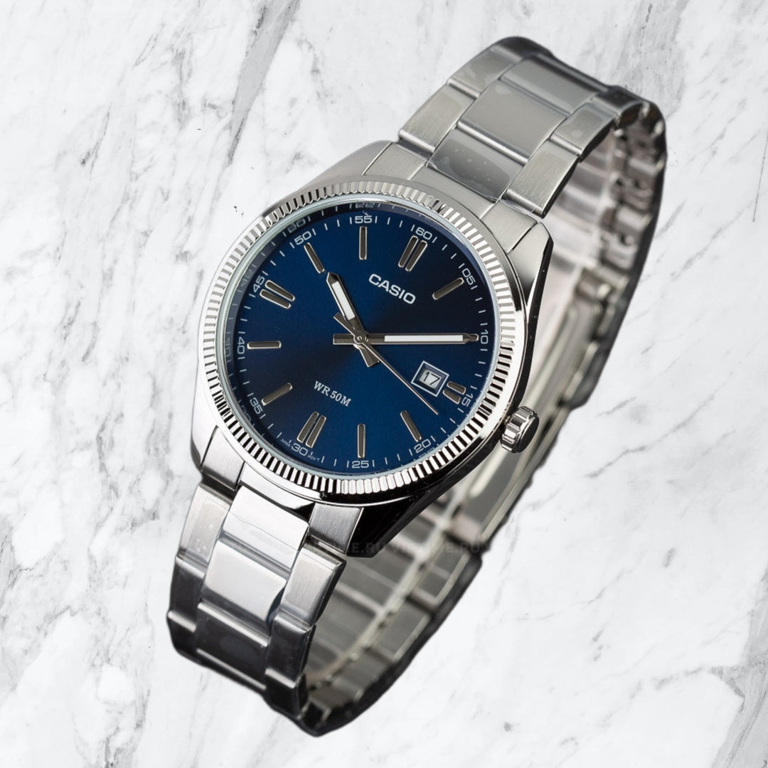 Casio MTP-1302PD-2A Enticer Blue Analog Men's Watch
