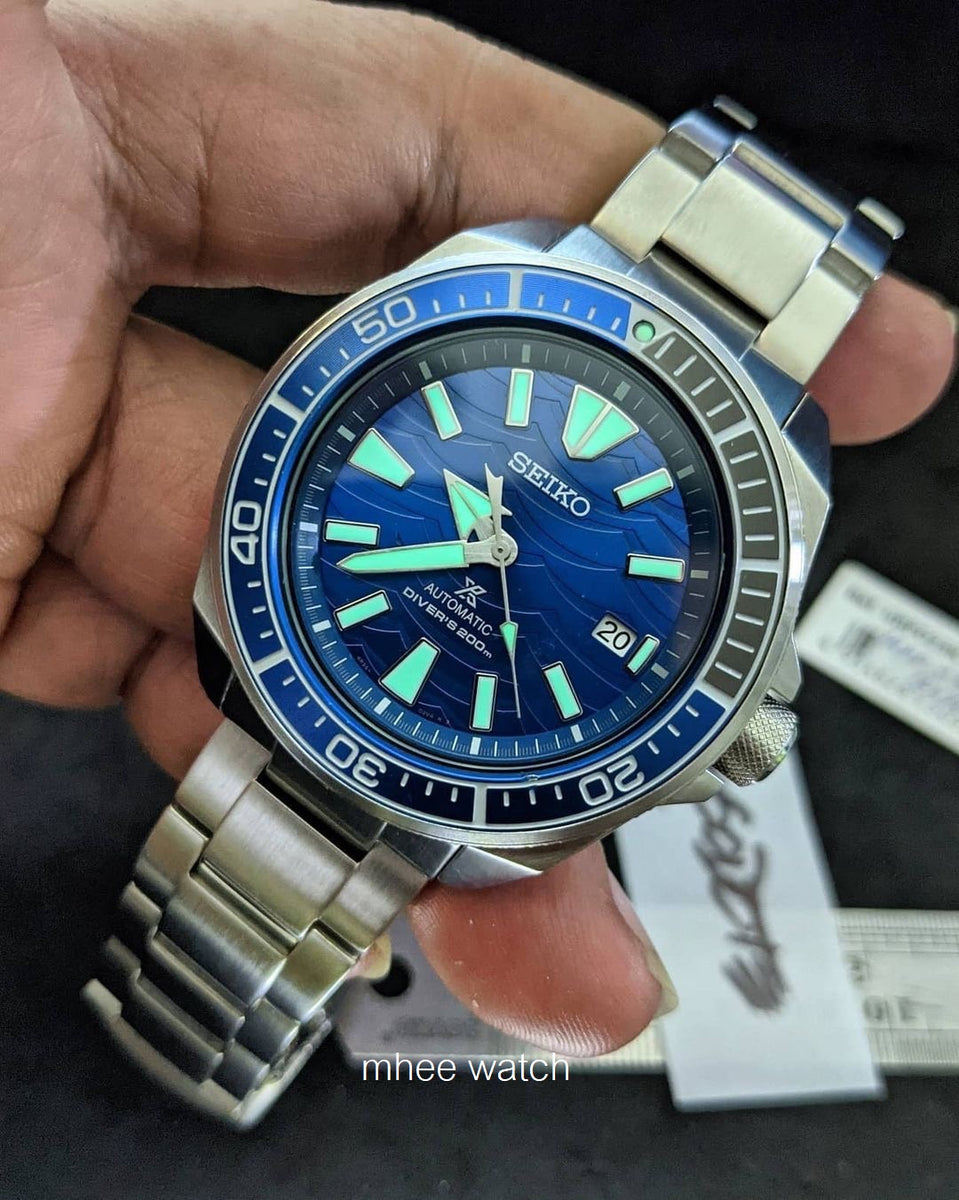 Great White Shark Srpd21 Seiko Relógio Seiko Turtle Save The Ocean