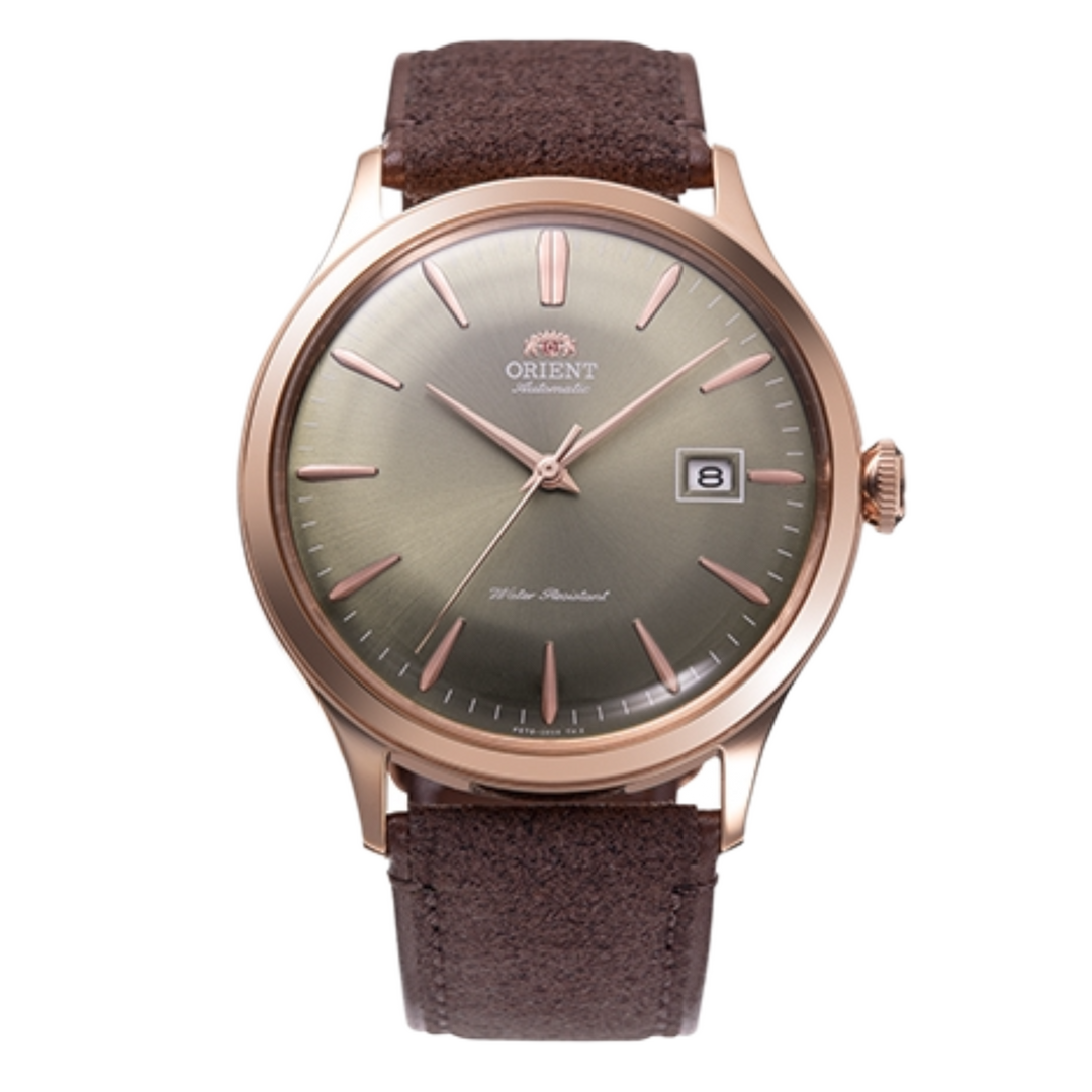 Orient Bambino RA-AC0P04Y Japan Made Version 4 Bronze dial Leather Strap Automatic Men's Watch