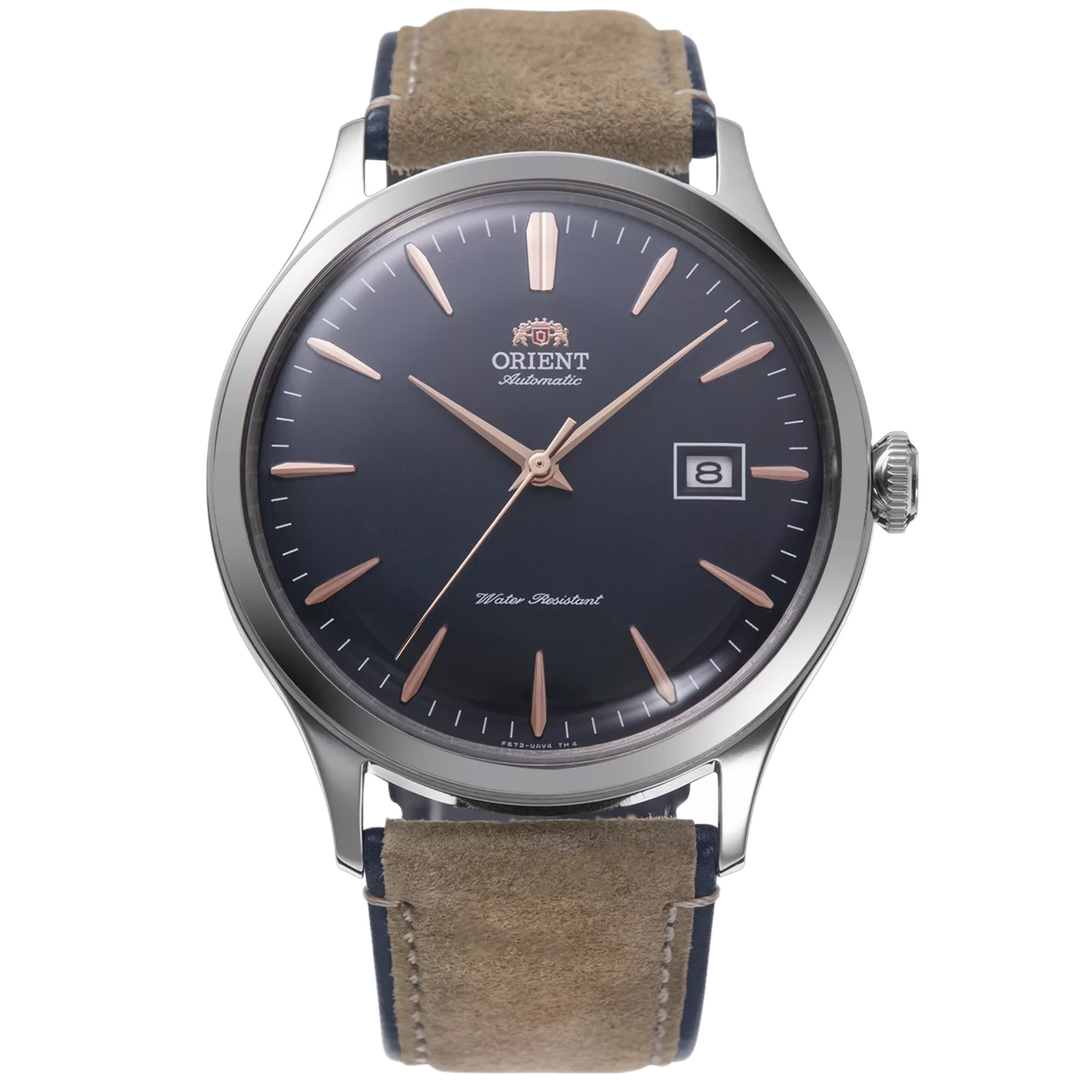Orient Bambino RA-AC0P02L 2nd Generation Navy dial Automatic Leather Strap Men's Watch