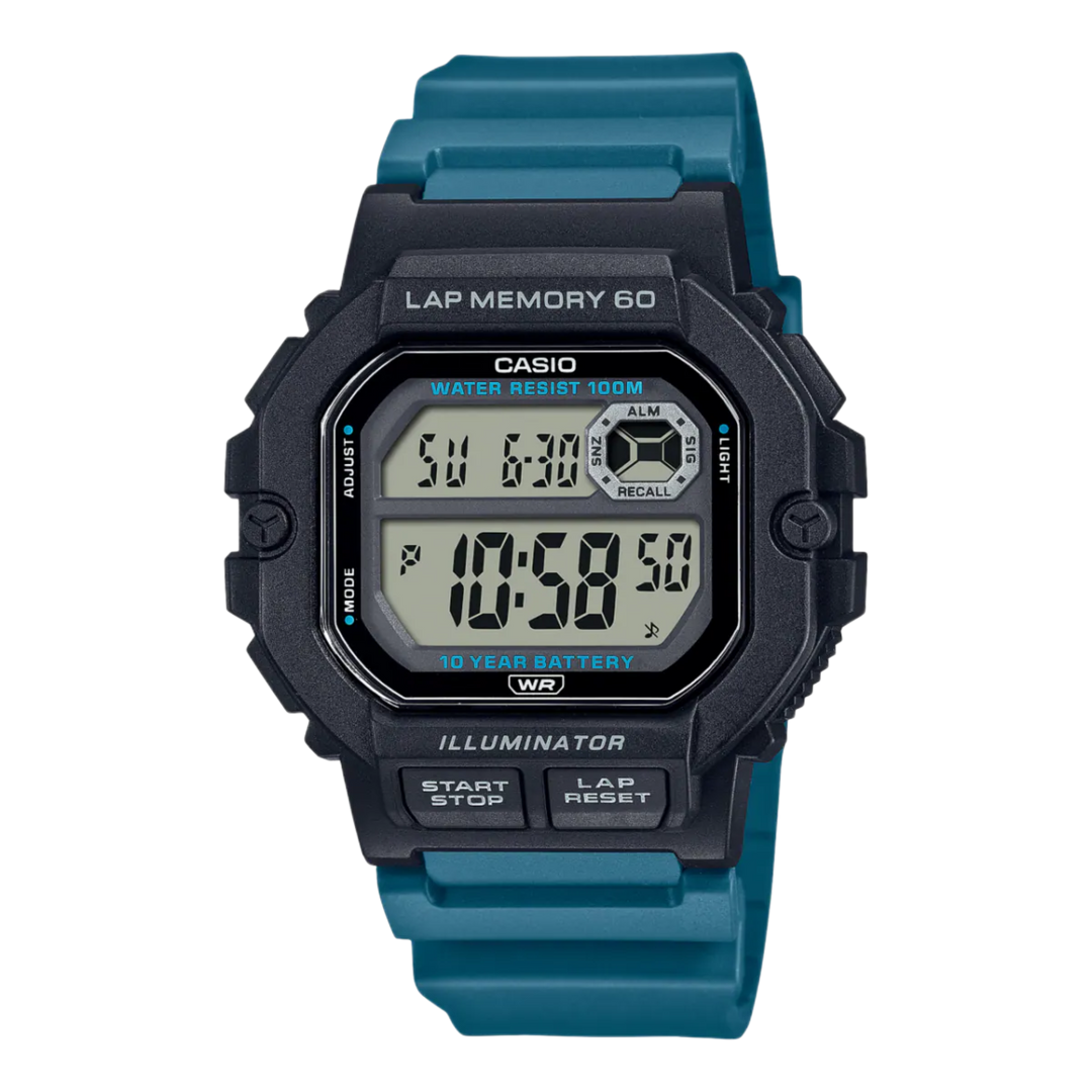 Casio WS-1400H-3AVDF Youth Series Sports Digital Resin Band Unisex Watch