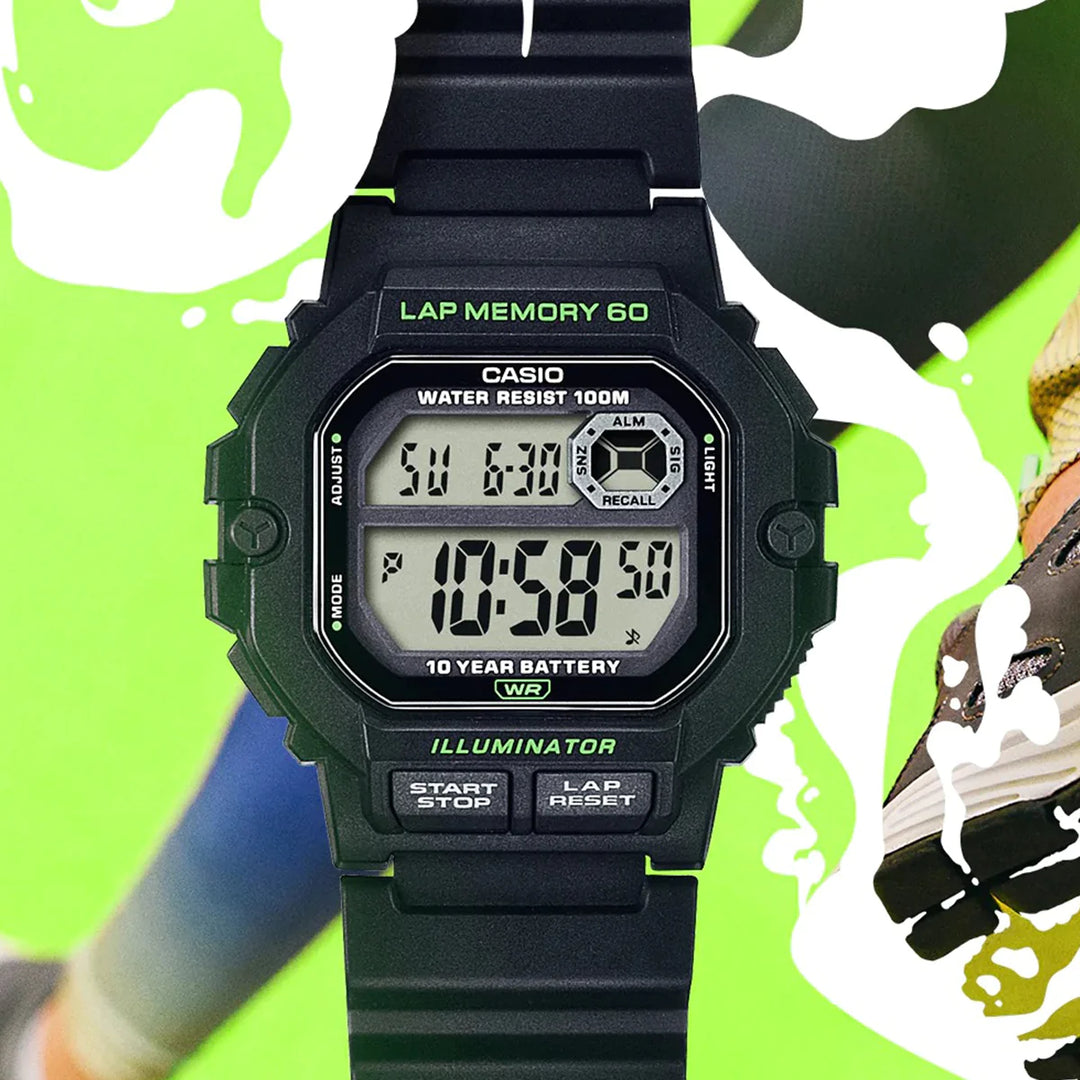 Casio WS-1400H-1A Youth Series Sports Digital Resin Band Watch Men's Watch
