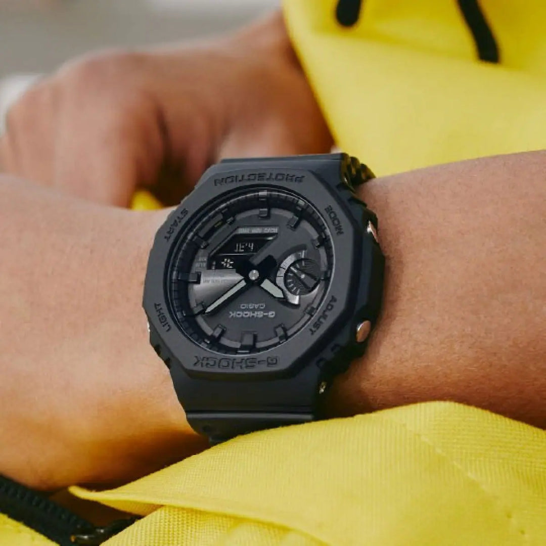 Casio G-shock GA-B2100-1A1ER All Black Bluetooth Solar Power Watch With Resin Strap Mens Watch