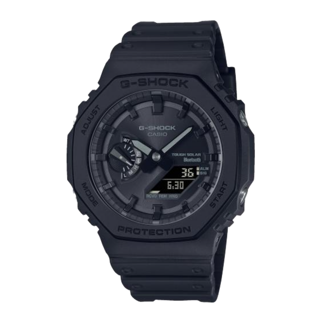 Casio G-shock GA-B2100-1A1ER All Black Bluetooth Solar Power Watch With Resin Strap Mens Watch