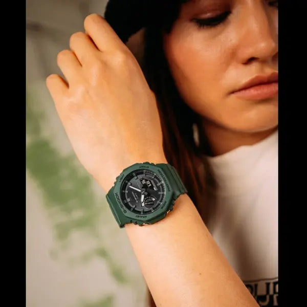 Casio G-shock GA-B2100-3AER Bluetooth Solar Power Green Resin Strap Mens Watch