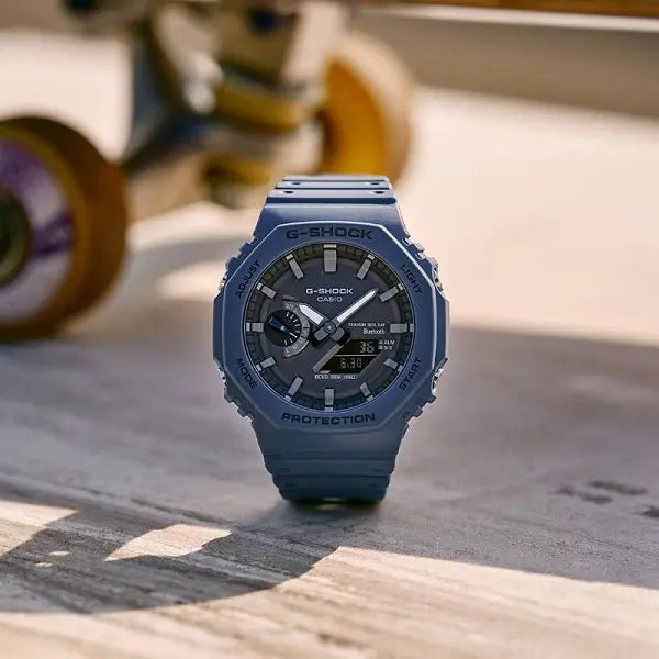 Casio G-shock GA-B2100-2AER Bluetooth Solar Power Watch Blue Resin Strap Mens Watch