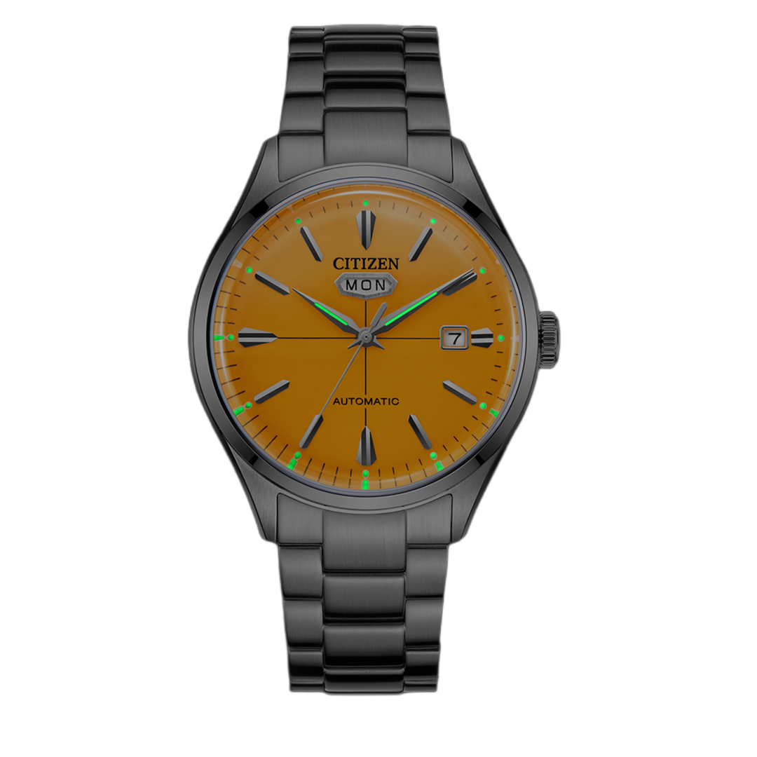 Citizen NH8391-51Z Automatic C7 Crystal Seven Reissue Series Stainless Steel Yellow Dial Men’s Watch