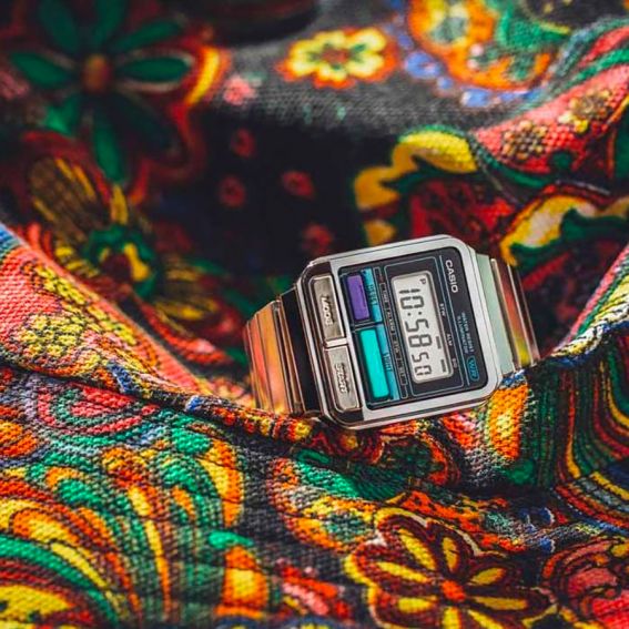 Casio Vintage Retro A120WE-1ADF Silver Stainless Steel Bracelet Women’s Watch