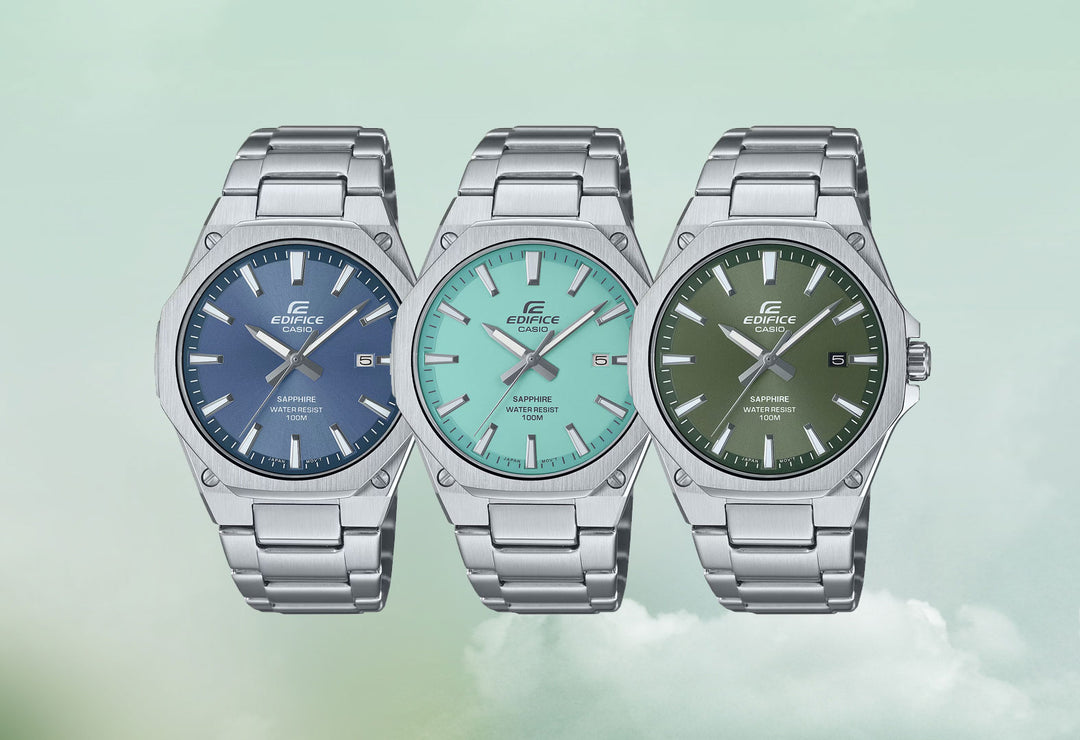 Casio Edifice EFR-S108D-2BVUEF Sapphire Crystal (40mm) Torquoise Blue/Tiffany Dial / Stainless Steel Men's Watch